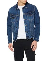 Veste en jean denim pour homme, coloris noir, patch ecusson stylé, col tendance avec sa fourrure sherpa camel marron. Jack Jones Nos Veste En Jean Homme Veste En Jean Homme Jeans Homme Veste En Jean