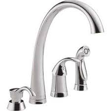 Drinking water kitchen faucets (84). Delta 4380 Sd Dst Pilar Waterfall Single Handle Standard Kitchen Faucet With Side Sprayer And Soap Dispenser In Chrome