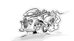 Pin By Micahdoodles On Micahdoodles Coloring Book 1 Cartoon Artwork Car Cartoon Truck Art