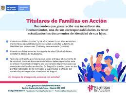 Más familias en acción (mfa) is a conditional cash transfer (cct) program that has operated in colombia since 2000. Titulares De Familias En Accion Recuerden Mantener Actualizados Los Documentos De Identidad De Sus Beneficiarios Municipio De Cartago Valle