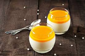 Panna Cotta Legere Au Coulis De Mangue Au Thermomix Coulis De Mangue Recette Cuisine Facile Thermomix Recette