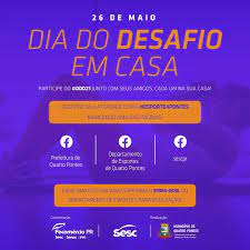 Maybe you would like to learn more about one of these? Dia Do Desafio 2021 Sera Pela Internet Em Quatro Pontes O Presente