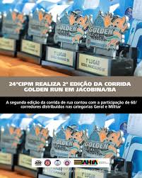 24� CIPM REALIZA 2� EDI��O DA CORRIDA GOLDEN RUN EM JACOBINA/BA A corrida  de rua contou com a presen�a de 600 corredores distribu�dos nas categorias  Geral e Militar Na manh� deste domingo (