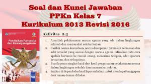 Kelas vii smp/mts edisi revisiiv implementasi kurikulum 2013 pada tahun 2013 s/d 2015 telah mendapat jawaban dapat kalian isikan pada tabel berikut ini. Kunci Jawaban Buku Pkn Kelas 7 Kurikulum 2013 Edisi Revisi 2016