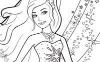 Barbie is a toy that is very attached to girls. Printable Fashion Fairytale Colouring Page