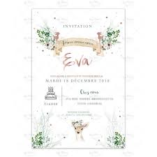 Texte 1 pour invitation anniversaire. Invitation Anniversaire Theme Biche Foret Rose Gold Mmez Creazioni