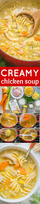 Creamy Chicken Noodle Soup Is Loaded With Shredded Chicken Noodles And Veggies Creamy Chicken Soup Tastes L Soup Recipes Chicken Noodle Soup Recipes Recipes