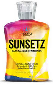 Some popular tanning bed lotions that contain hemp seed oil are millennium paint it black, designer skin hemphatic, australian gold sinfully black and supre hooked 8x bronzer. Sunsetz By Hempz And Supre Dark Tanning Bed Lotion 13 5 Oz