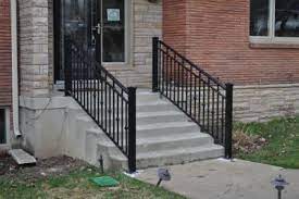 Maybe you would like to learn more about one of these? Wrought Iron Railings Wrought Iron Handrails Steel Rails Iron Balcony Railing Metal Fence Railing R Railings Outdoor Concrete Stairs Outside Stair Railing