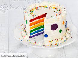 | voir plus voilou un gateau très facile à faire, il n'y a que de la décoration. Gateau Arc En Ciel Pour Un Anniversaire De Fille Ou De Garcon Decouvrez Les Recettes De Cuisine De Femme Actuelle Le Mag