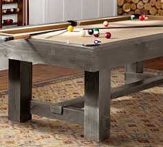 The ideal home games table. Benchwright Pool Table Pottery Barn