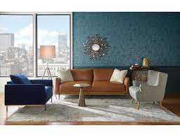Sorrento Sofa Art Van Home Blue Furniture Living Room Brown Leather Couch Living Room Leather Couches Living Room