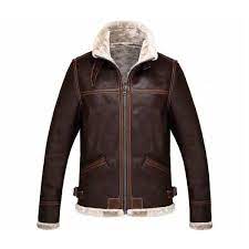 Resident Evil 4 Leon Kennedy Jacket Faux Fur Coat Men Real Leather Jacket Fur Leather Jacket