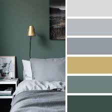 Grey bedrooms are certainly not waning in popularity. The Best Color Schemes For Your Bedroom Grey Green And Gold Stue Hjem Farger