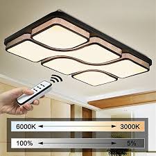 Natsen 48w Led Deckenleuchte Schwarz Modern Deckenlampe Voll Dimmbar Led Deckenlampen Deckenarchitektur Led Deckenleuchte