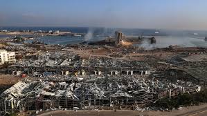 4 last year when a huge stockpile of ammonium nitrate exploded in the lebanese capital's port opposite. Lebanese Confront Devastation After Massive Beirut Explosion