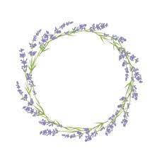 Circle Of Lavender Flowers On Vectorstock Wreath Drawing Flower Drawing Wreath Watercolor