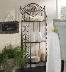 Metal Medallion Baker S Rack 49in Wrought Iron Furniture Home Decor Home N Decor