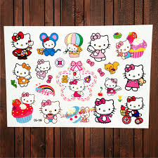 Inspired as i am, i decided to create my own hello kitty blog. 25 Design Hello Kitty Waterproof Temporary Tattoo For Children Body Art Fake Flash Tattoo Stickers Girl Cartoon Tatoo Buy At The Price Of 0 79 In Aliexpress Com Imall Com