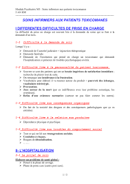 La toxicomanie est la dépendance aux drogues : Soins Infirmiers Aux Patients Toxicomanes