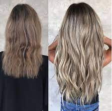 Before After W Habit Hand Tied Extensions By Hairby Chrissy Ombre Hair Extensions Blonde Hair Extensions Before And After Blonde Hair Extensions