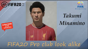 Takumi minamino, 26, japonya southampton, 2020'den beri sol kanat piyasa değeri: Fifa 20 Takumi Minamino Look Alike In Liverpool Fif0 Pro Club Youtube