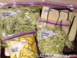 By Adding The Water To The Bag You Prevent The Squash Zucchini From Becoming Soggy And Gross As The Water Free Freezing Zucchini Food Saver Canning Recipes