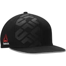 Details About Mens Reebok Ufc Snapback Hat Black Light Grey