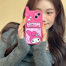 Kawaii Hello Kitty Mymelody Kuromi Telefon Unsichtbarer Spiegel Handyhülle  für IPhone 11 12 13 14 15 Pro Max Anti-Fall-Rückseite