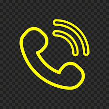 Hd Yellow Outline Phone Icon Png In 2021 Phone Icon Icon Outline