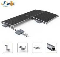 Large Solar Ballasted Roof Mounting Systems Flat Roof PV Ballast Mounting  Structure Solar Panel Flat Roof Mounting Solar Ballast System