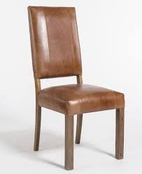 Brown Modern Square Back Leather Dining Chair Leather Dining Dining Chairs Leather Dining Arm Chairs
