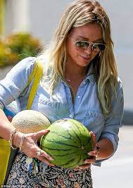 Lovely / удалитель накладных ресниц. What Lovely Melons Hilary Duff Stuns In Blouse As She Jiggles Fruit The Duff Hilary Duff Watermelon