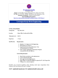 Kabupaten gresik, jawa timur 61177. Lowongan Pt Aneka Jasa Grhadika Engineer