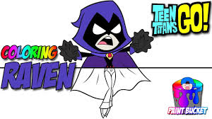 You can now print this beautiful raven teen titans go cartoon coloring page or color online for free. How To Color Teen Titans Go Raven Coloring Page Cartoon Network Coloring Book Youtube
