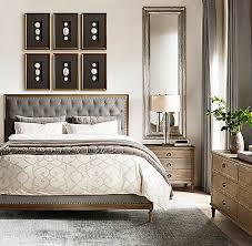 Maison Panel Diamond Tufted Fabric Bed King Bed Overall 81 W X 86 L X 61 H Headboard 2 D Footb In 2020 Stylish Bedroom Design Bedroom Design Master Bedrooms Decor