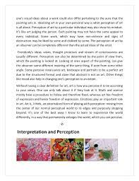 Example of an effective thesis statement: Essay About Paintings