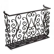 $75/linear foot* for flat surfaces. Aubergine Faux Balcony Railing