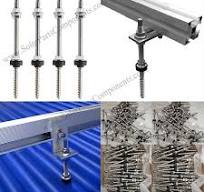 Solar Roof Hanger Bolt Pack Of 10 Foot 10-Pack Solar Roof Hanger Bolts -  Stainless Steel Mounting Hardware For PV Rail Systems Solar Panel Mounting  ...