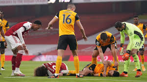 Read about arsenal v wolves in the premier league 2019/20 season, including lineups, stats and live blogs, on the official website of the premier league. Epl 2020 Arsenal Vs Wolves David Luiz And Raul Jimenez Head Clash Video Concussion Subs Premier League News Fox Sports