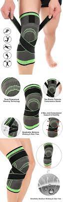 Knee Brace Compression Sleeve With Patella Stability Straps Knee Compression Sleeve Knee Exercises Exercise