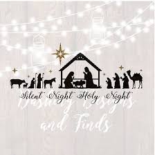 Download Digital Download Nativity Svg Silent Night Svg Manger Svg Christmas Svg Merry Christmas Svg Christ Nativity Silhouette Christmas Quotes Cricut Crafts Yellowimages Mockups