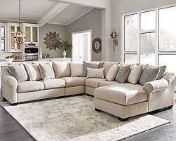 Modern sand beige fabric sectional couch sofa ottoman set reversible chaise. Beige Sectional Sofas Ashley Furniture Homestore