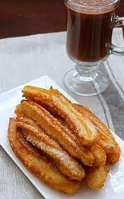 Churros With Hot Chocolate Recipe Churros Recipe Churros Con Chocolate Dessert Recipes