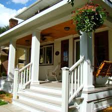 This simple diy deck idea is 3.5″ below this and consists of vertical 2x4s between 2×4 top and bottom plates. Front Steps Railing Houzz