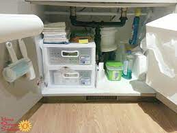 I had attempted to organize with handled bins, but some things were stuck way in the back where i couldn't reach them. Under Kitchen Sink Cabinet Organization Ideas You Can Use