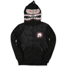 Free Your Ferocious Side With A New Metal Mulisha Boys Shark Bait Black Full Zip Face Mask Hoodie Scare Your Friends With The F Zip Face Hoodie Zumiez Hoodies
