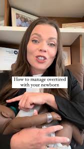 Here is how you can “fix” overtired with your newborn⬇️ Don't try to feed  your newborn when they are overtired- they will not feed well and you will  end up stressed. Instead,