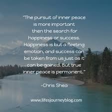 A person with inner peace feels it is possible to overcome any kind of situation with enthusiasm. 5 Reasons Why Inner Peace Is Important