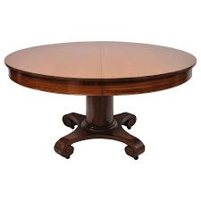 Owing to the quality of it's construction and the high end timbers that have been used this particular piece of. Antique American Empire Round Pedestal Base Mahogany Dining Table For Sale At 1stdibs